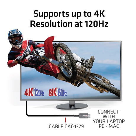 Club 3D Câble unidirectionnel certifié AOC HDMI 2.1 ultra haut débit mâle-mâle (noir, 20 mètres, 4K 120 Hz, 8K 60 Hz, 48 Gbit/s)