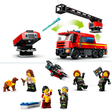 Caserne de pompiers et camion de pompiers Lego City - 60414