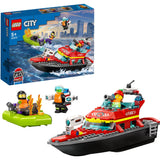 Jouet de feu de bateau de sauvetage Lego City pour enfants - 60373