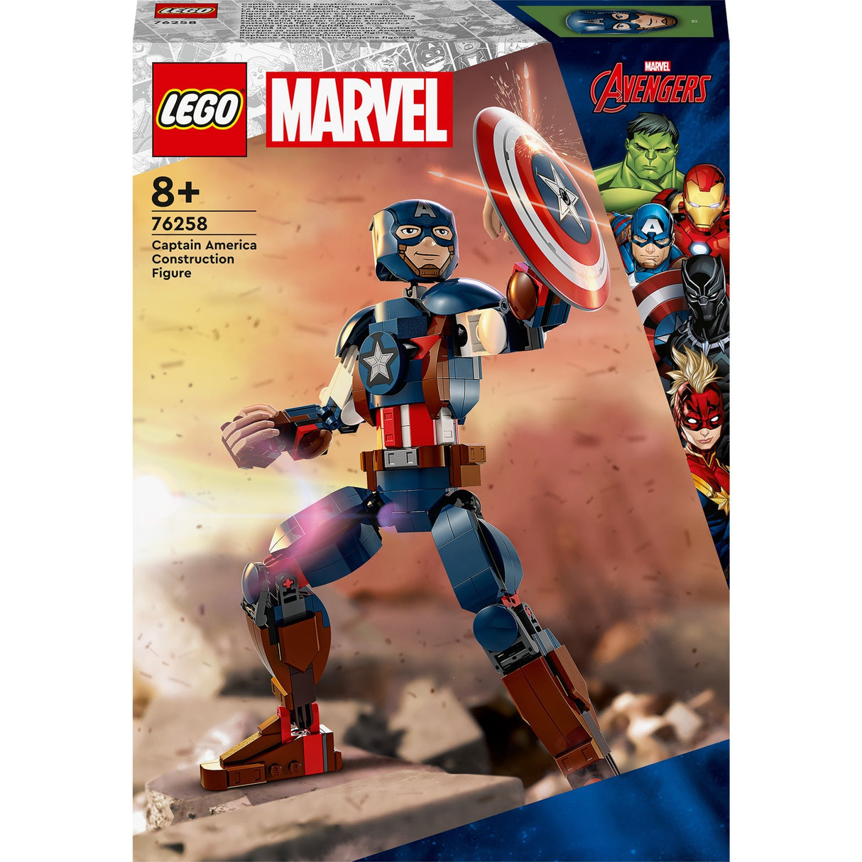 Figurine de construction Lego Super Heros 76258 Captain America
