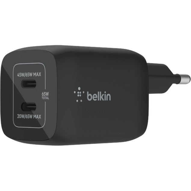Belkin Boostcharge Pro 2-POORT USB-C GAn Mur Wall avec P