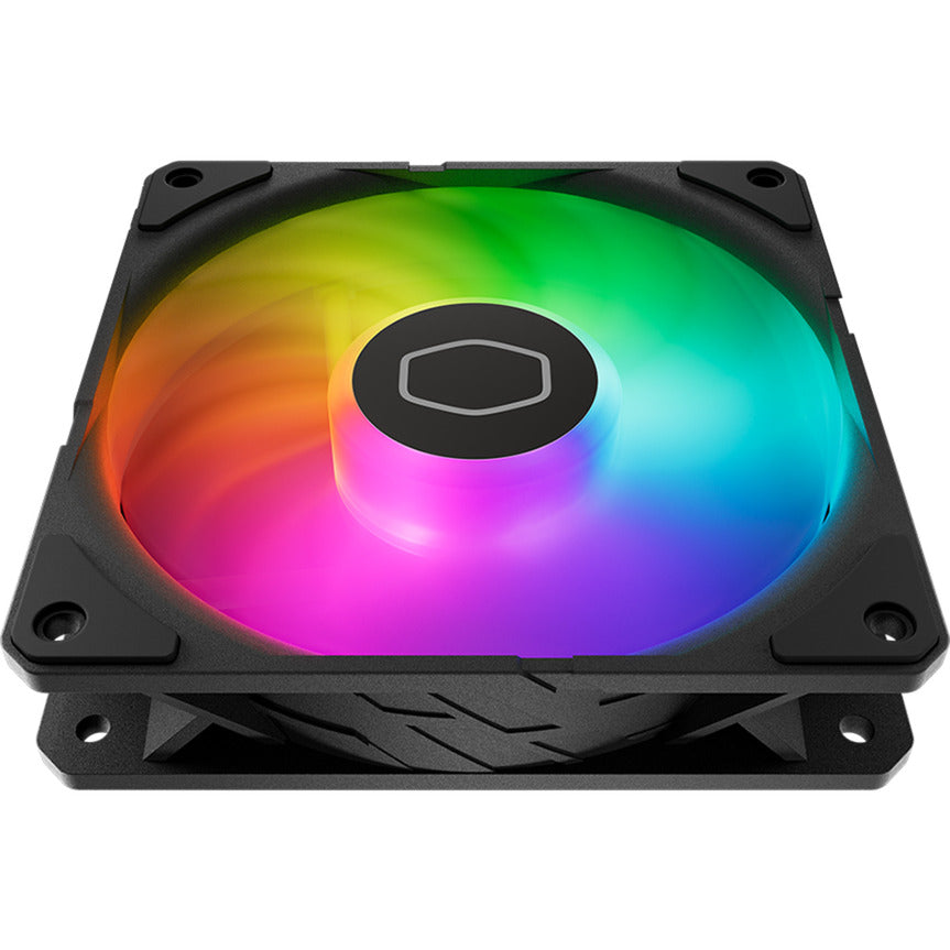 Ventilateur de boîtier Cooler master sickleflow edge 120 argb (noir, 120 x 120 x 25 mm, pwm, avec contrôleur mini LED a1)