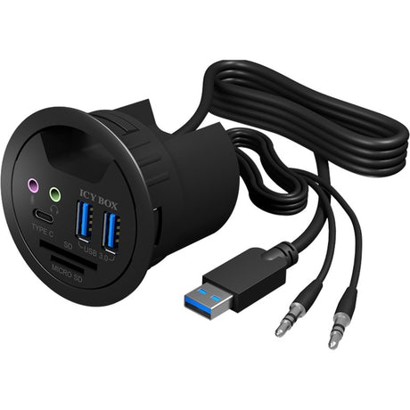Boîte glacée ib-hub1404a hub usb (noir)