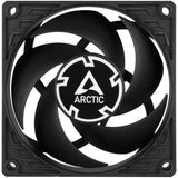 Ventilateur de boîtier Arctic p8 pwm pst (noir, 80 x 80 x 25 mm)