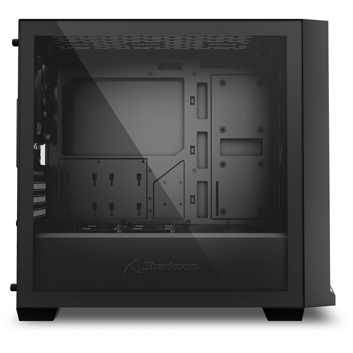 Boîtier tour midi Sharkoon j1000 argb (noir | 3x usb-a | rgb | verre trempé)