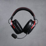 Casque de jeu supra-auriculaire sans fil Mchose s9 pro (noir rouge, ordinateur portable, smartphone, commutateur Playstation, Bluetooth filaire type-c 2,4 g)