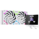 Xyz pc gear hydrotemp aio 240 refroidissement par eau (blanc, argb, pwm)