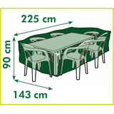 Couverture de meubles de jardin de la nature pour ensemble de salon