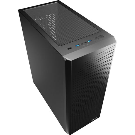 Boîtier tour midi noir Sharkoon vs9 (noir | 3x USB-A)