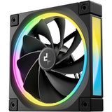 Deepcool fl12r rgb ventilateur de boîtier (noir, 120 x 120 x 25 mm, pwm)