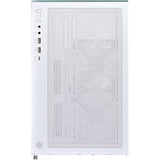 Boîtier mini tour Silverstone lucid 04 (blanc | 2x USB-A | 1x USB-C | RVB | verre trempé)