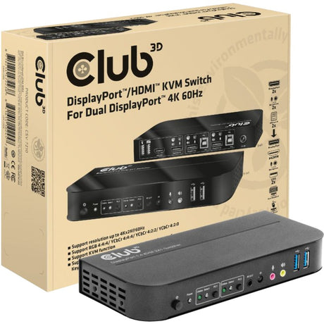 Commutateur kvm Club 3d csv-7210 (noir)
