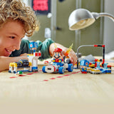 Lego super mario 72035 garage des crapauds mario kart