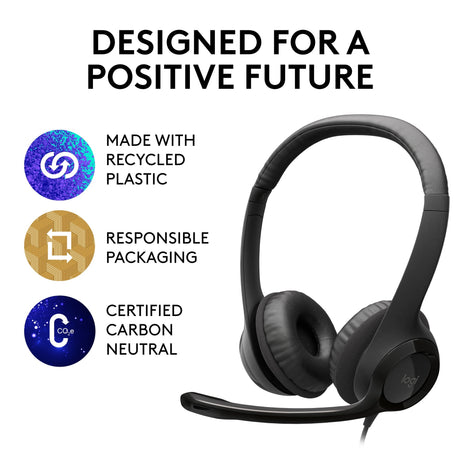 Casque logitec h390 usb noir