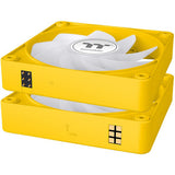 Thermaltake ct120 ex reverse argb sync pc cooling fan bumblebee (3-fan pack) case fans (geel, 3 stuks, 120 x 120 x 25 mm, pwm)