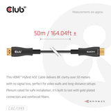 Câble AOC hybride HDMI Club 3D 8K60Hz 4K120Hz 50m (noir)