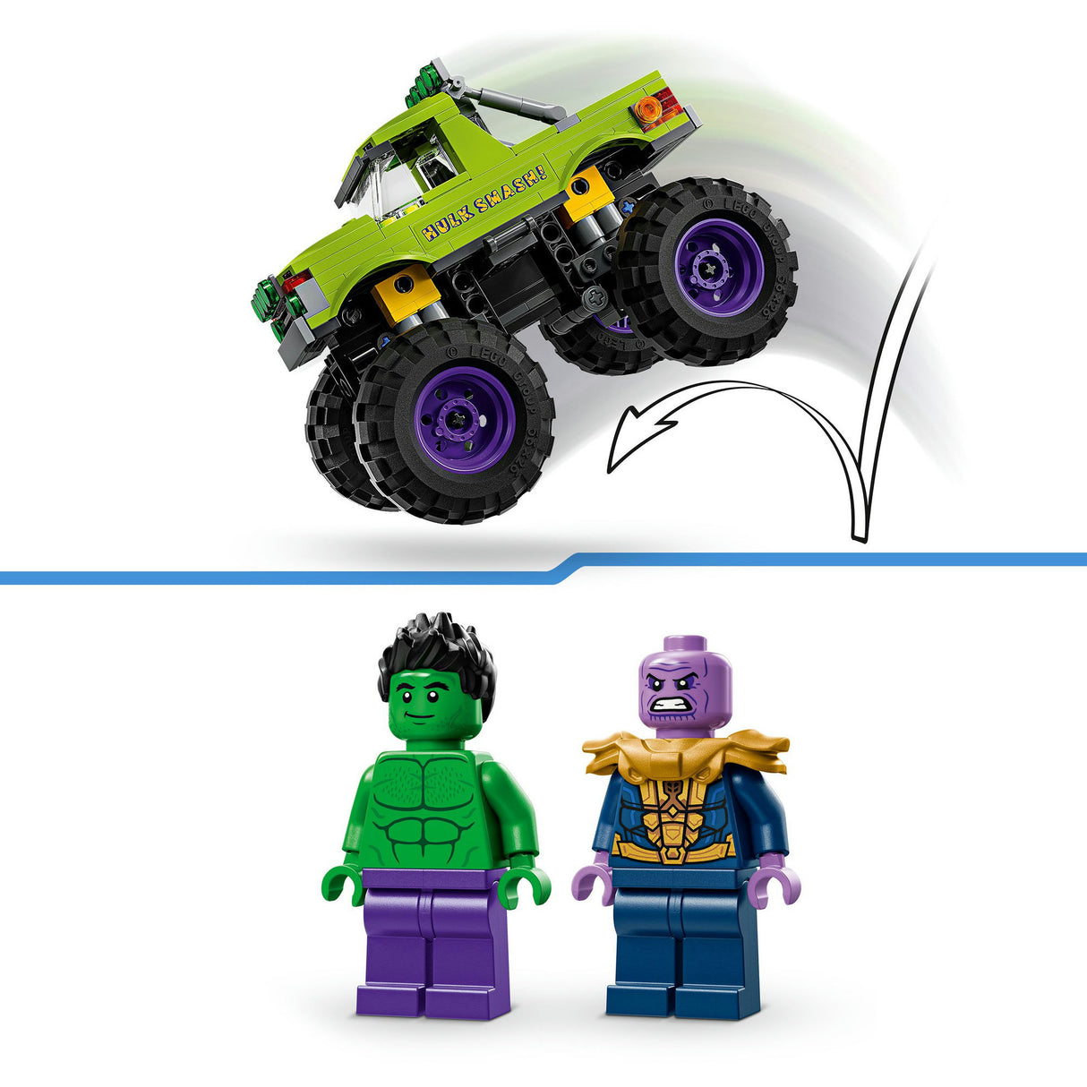 Lego Marvel le camion Hulk contre Thanos - jouets de super-héros - 76312