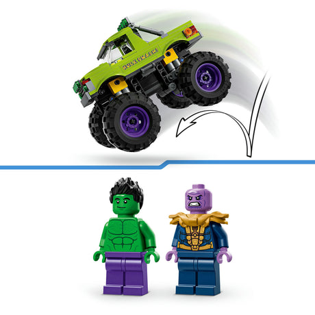 Lego Marvel le camion Hulk contre Thanos - jouets de super-héros - 76312