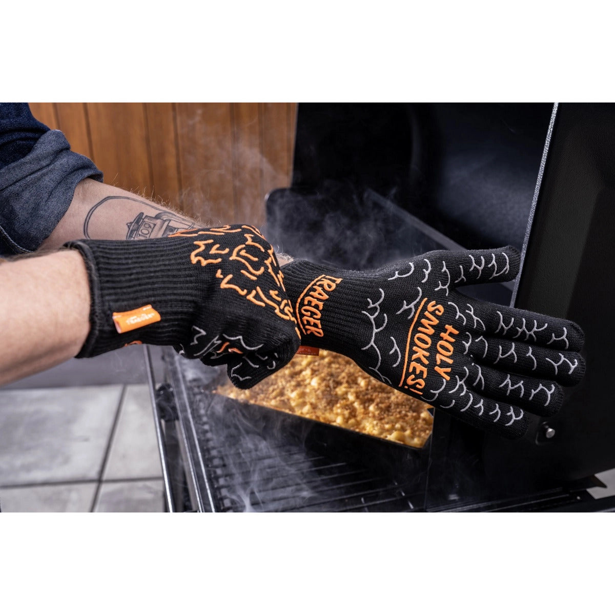 Traeger bbq mitts handschoen (zwart, hittebestendig tot 275 °c)