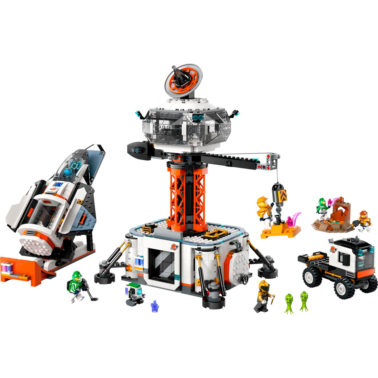 Lego City - Jouet de construction base spatiale et rampe de lancement de fusée (60434)