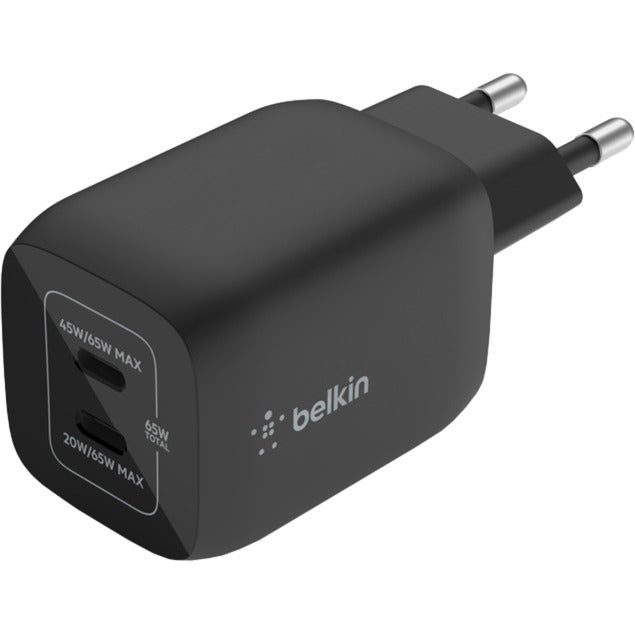 Belkin Boostcharge Pro 2-POORT USB-C GAn Mur Wall avec P