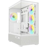 Boîtier tour midi Sharkoon ak7 argb (blanc | 2x USB-A | 1x USB-C | RGB | verre trempé)