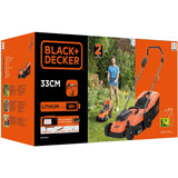 Tondeuse à gazon Black+decker bcmw3318l2-qw 2x 18v (orange noir, 2x batterie 18v 2,5ah et chargeur inclus)