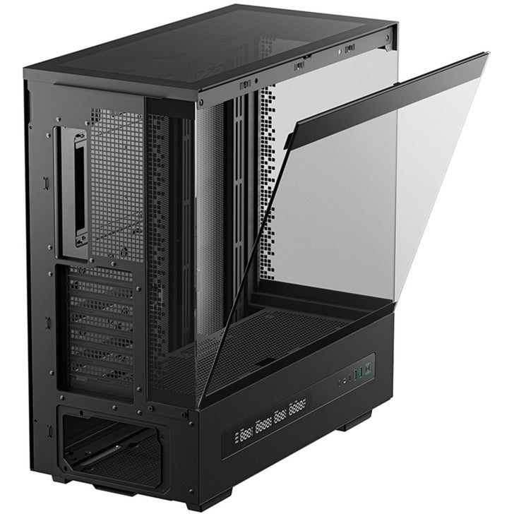 Boîtier tour midi numérique Deepcool ch690 (noir | 2x USB-A | 1x USB-C | verre trempé)