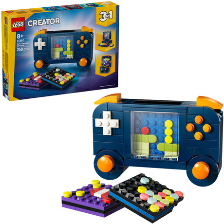 Modèle de jouet de console de jeu rétro Lego ® Creator 3en1 - à transformer en machine de bureau ou d'arcade - 31380