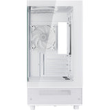 Boîtier mini tour Silverstone lucid 04 (blanc | 2x USB-A | 1x USB-C | RVB | verre trempé)