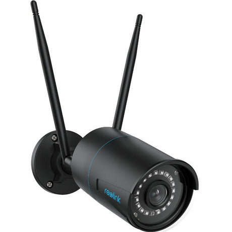 Reolink W320-B - Caméra de sécurité extérieure 5 MP, WiFi 2,4 5 GHz, détection de personnes, véhicules, animaux, vision nocturne à 30 mètres