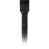 Câble à manchon Sharkoon sata iii 90° (noir, 0,3 mètre)