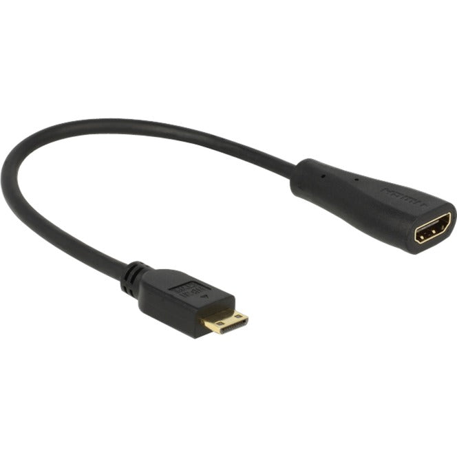 Delock adaptateur mini HDMI C > HDMI A (noir, 0,23 mètres)