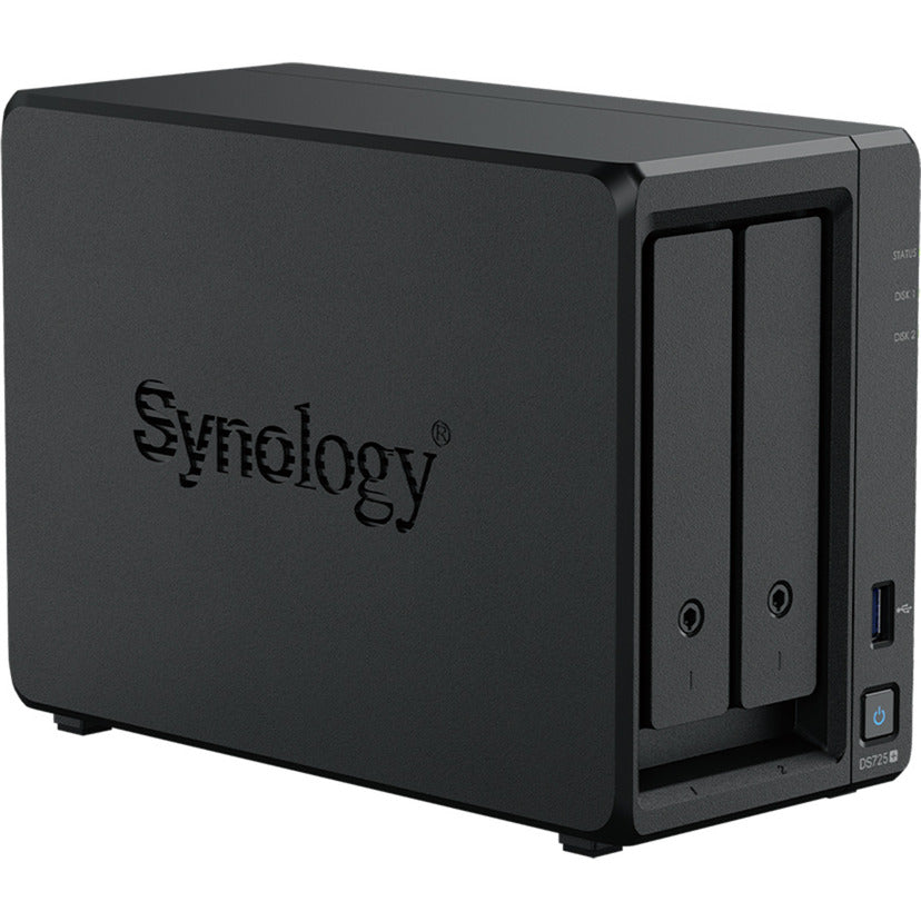 Synology diskstation ds725+ nas (noir, 2x LAN, USB-A 3.2 (5 Gbit s))