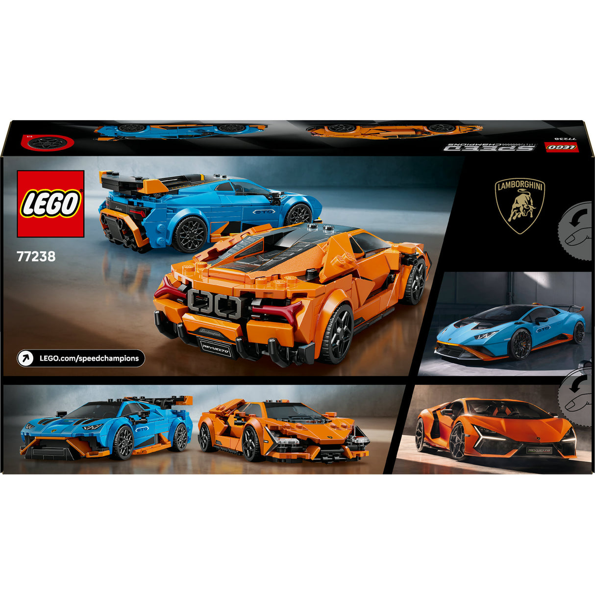 Lego Speed Champions 77238 Lamborghini Revuelto et Huracan Sto