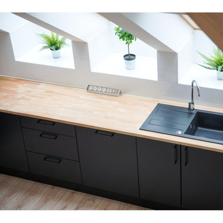 Brennenstuhl Brennenstuhl Estilo HoekstopContact 4 fois avec USB Charge Func