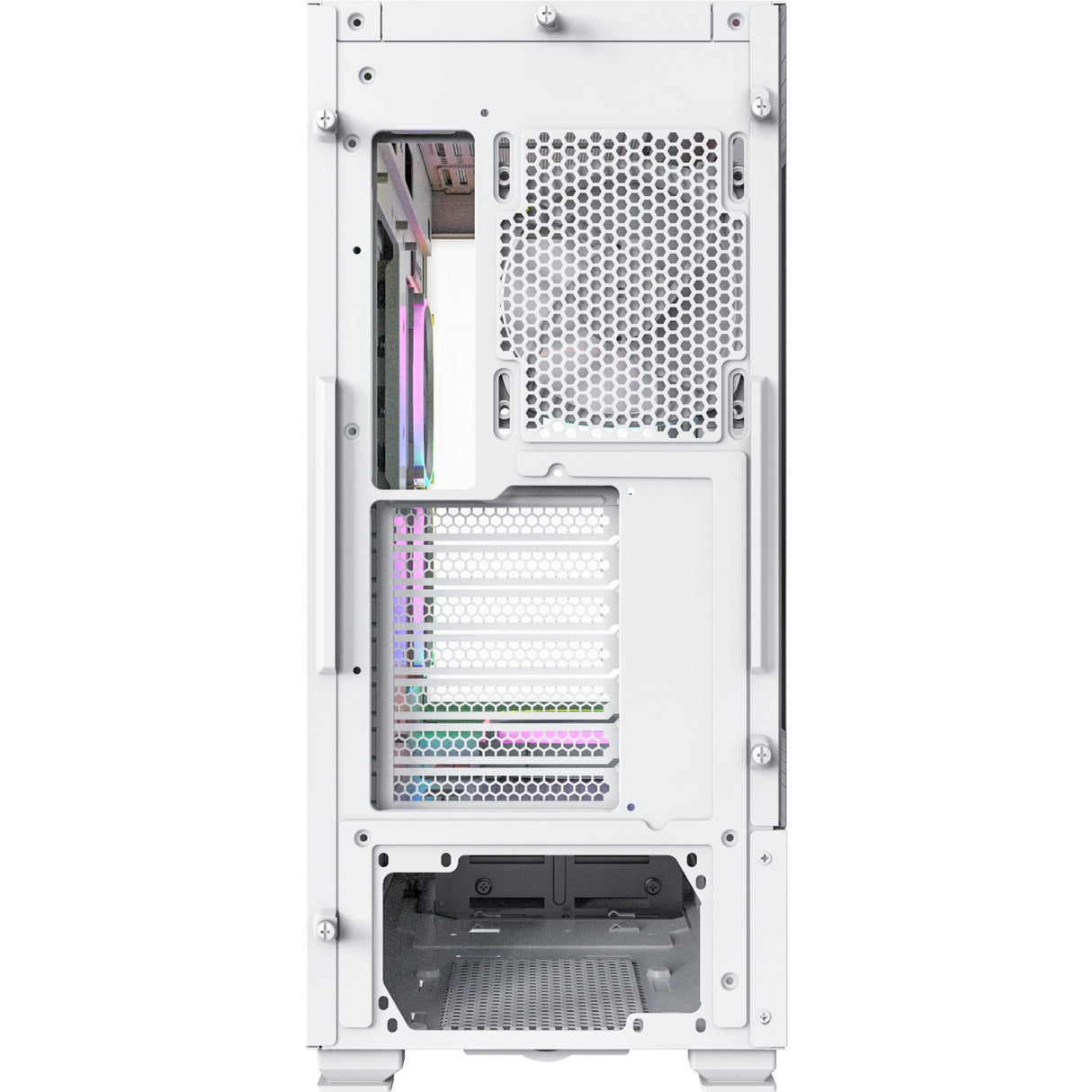 Boîtier tour midi Montech sky two (blanc | 2x USB-A | 1x USB-C | fenêtre)