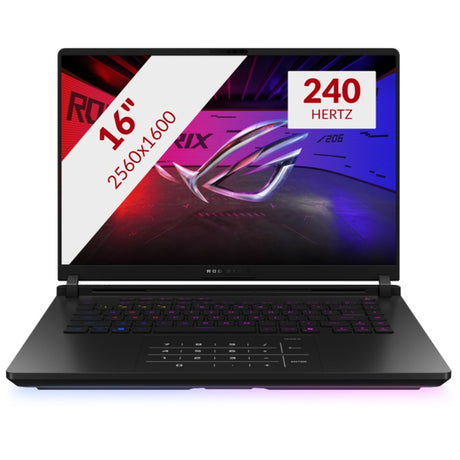 Ordinateur portable de jeu Asus ROG Strix Scar 16 G635LX-RW042W 16 Copilot+ (noir | Core Ultra 9 275HX | RTX 5090 | 64 Go | SSD 1 To + SSD 1 To)