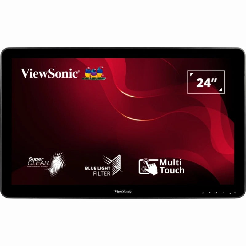 Viewsonic moniteur à écran tactile 10 points td2430 24 (noir, 1x HDMI, 1x port d'affichage, VGA, tactile)
