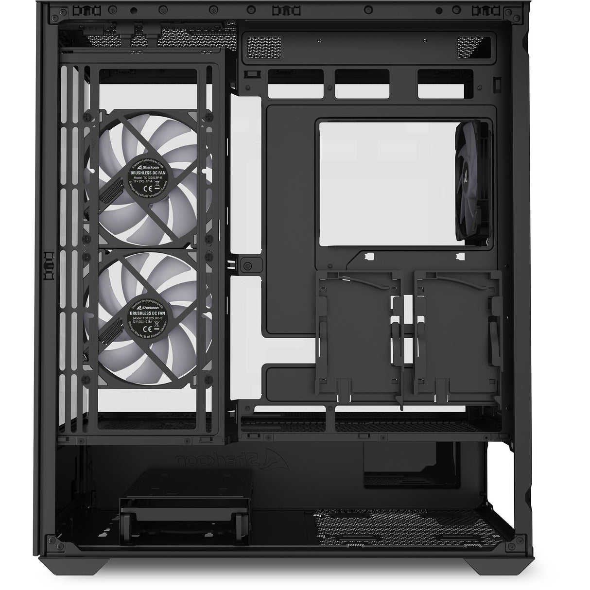 Boîtier tour midi Sharkoon sk6 argb (noir | 2x usb-a | rgb | verre trempé)