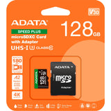 Carte mémoire Adata speed plus microSDXC 128 Go (uhs-i u3, classe 10, v30, a2)