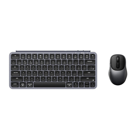Keychron b1 pro keyboard and bm24 mouse wireless combo desktopset (grijs, us lay-out (qwerty), scissor switches, 75%, 100 - 2400 dpi, abs keycaps, 2.4 ghz | bluetooth | usb)