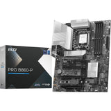 Carte mère MSI Pro B860-P Socket 1851 (argent, RAID, 5 Go-LAN, son, ATX)