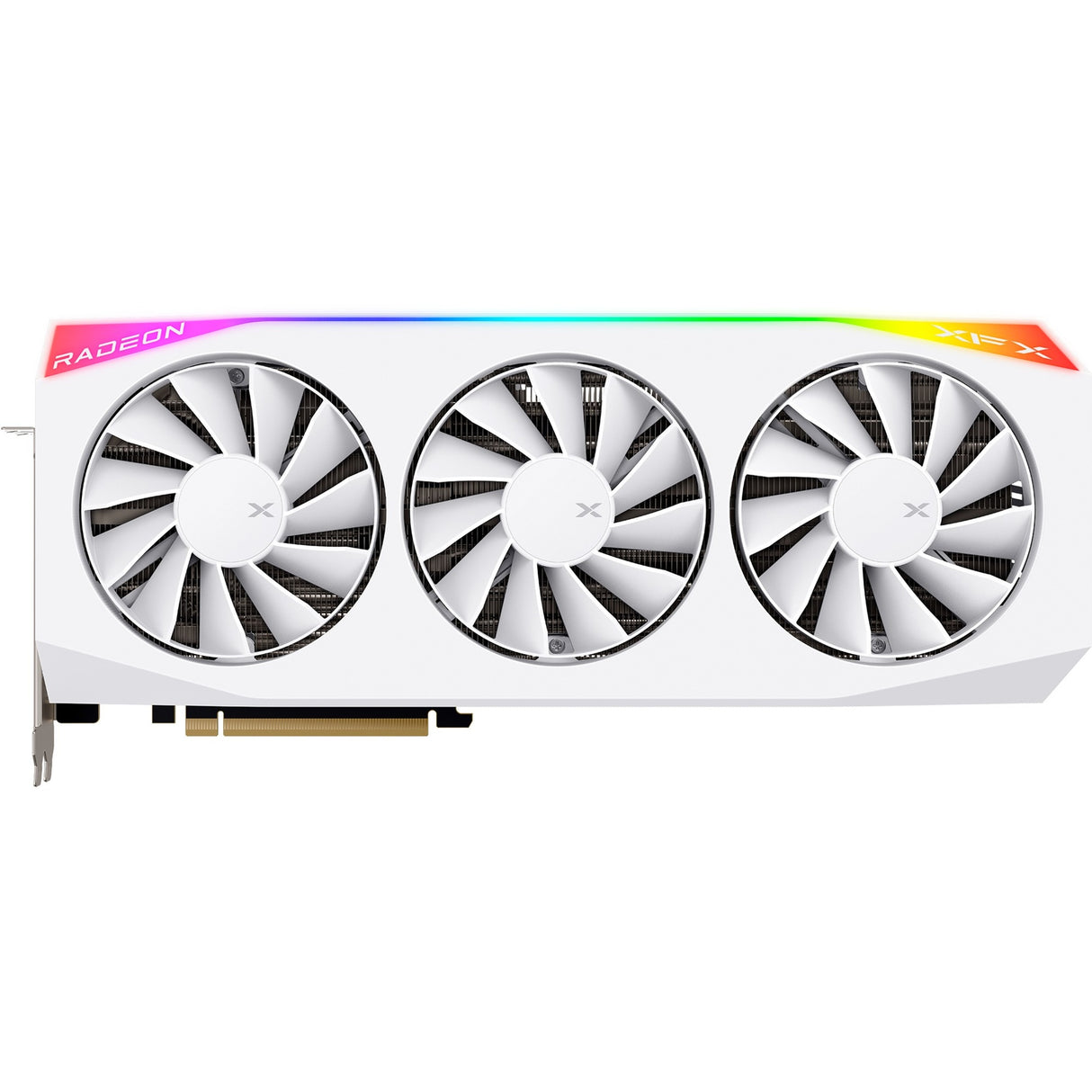 Carte graphique XFX Radeon RX 9070 XT OC Mercury RGB (blanc, RDNA4, GDDR6, 3x Display Port, 1x HDMI 2.1)