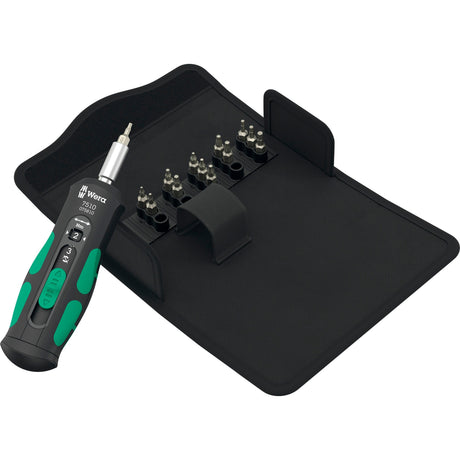 Wera 7510 14 jeu d'outils rapides à couple sûr pour tournevis à plaquettes en carbure (noir vert, 14 pièces)