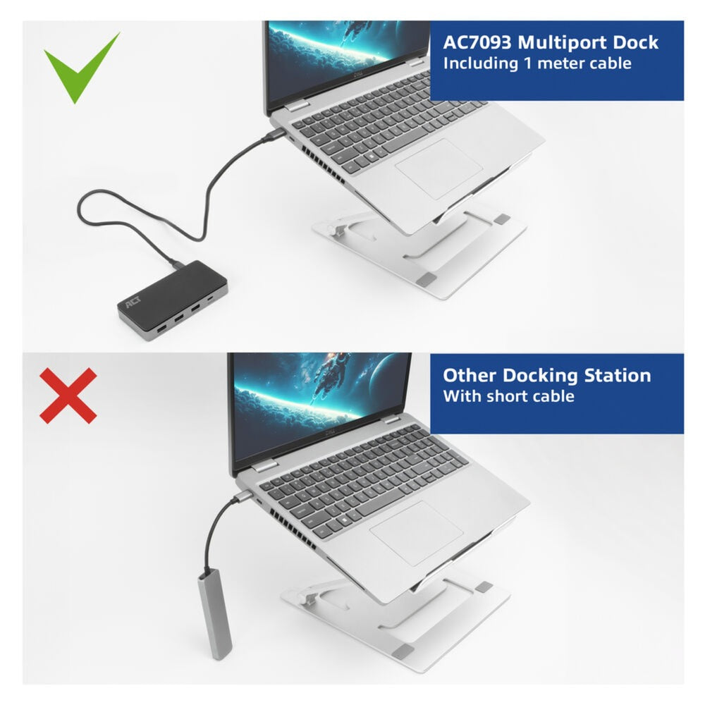 Station d'accueil Act Connectivité USB-C 4K MST