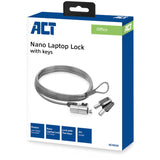 Verrou pour ordinateur portable act ac9030 gris 2000 mm