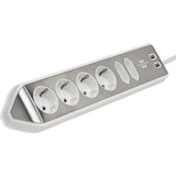 Brennenstuhl Brennenstuhl Estilo HoekstopContact 4 fois avec USB Charge Func