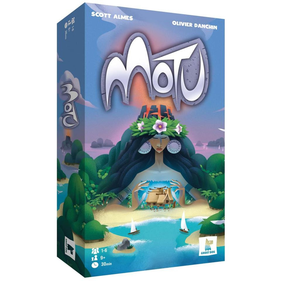 Jeu de société motu du réseau de joueurs européens (anglais français, 1 à 6 joueurs, 30 minutes, à partir de 9 ans)