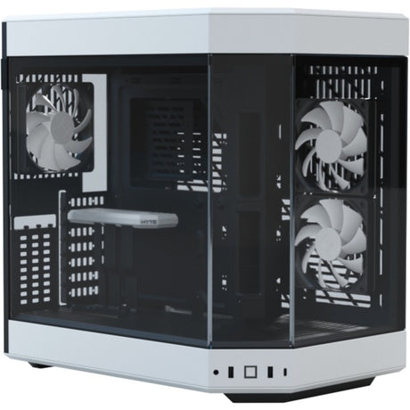 Boîtier tour midi Hyte y60 (blanc noir | 3x USB-A | verre trempé)